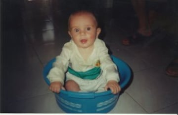Con pocos meses vestido del Elche, equipo del que su padre fue capitán.