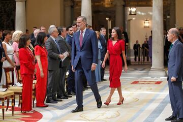 Llegada al evento del Rey Felipe VI y la Reina Letizia. 