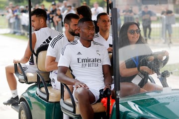 Ceballos, Nacho, Lucas Vázquez y Alaba. 