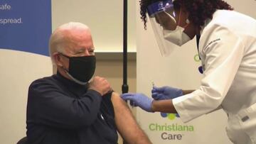 Joe Biden recibe la vacuna de Pfizer frente al covid-19