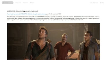 La p&aacute;gina de Epic Games Store.