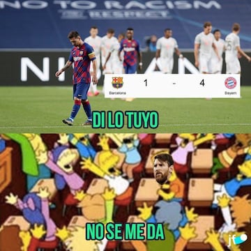 Al igual que el Bayern, los memes también humillan al Barcelona