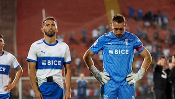 Futbol, Universidad Catolica vs Audax Italiano.
Fecha 5, Campeonato Nacional 2024.
El jugador de Universidad Catolica Sebastian Perez derecha, es fotografiado durante el partido de primera division disputado en el estadio Nacional de Santiago, Chile.
17/03/24
Pepe Alvujar/Photosport
Football, Universidad Catolica vs Audax Italiano
5nd turn, 2024 National Championship.
The Universidad Catolica player Sebastian Perez right, is photographed during the first division match played at Nacional stadium in Santiago, Chile.
17/03/24
Pepe Alvujar/Photosport