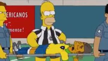 El Divo, jugador con parecido a Neymar, y Homer.