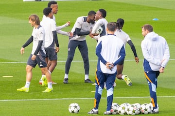 Buen ambiente durante el entrenamiento. 