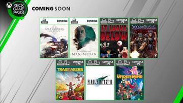 Novedades en Xbox Game Pass: Final Fantasy VII, Man of Medan, Darksiders Genesis...