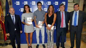 Gemma Mengual y Ona Carbonell, en un acto este martes.