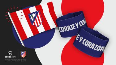 La afición ‘diseña’ el brazalete y los banderines del Atlético