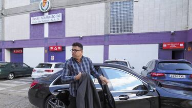 Ronaldo, llegando al José Zorrilla.