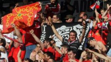 La afición osasunista se ha movilizado.