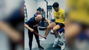 El vídeo que da esperanza a todos los culés: Los progresos de Luis Suárez en su lesión