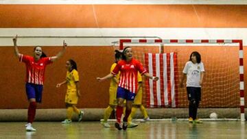 El Futsi Atl&eacute;tico celebra un gol ante el Alcorc&oacute;n la pasada campa&ntilde;a.