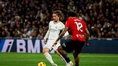 Modric, durante el Real Madrid-Mallorca.
