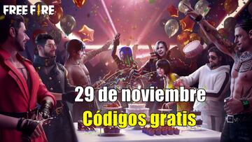 Códigos Free Fire de hoy 29 de noviembre de 2021; todas las recompensas gratis