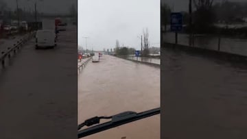 Se desbordó el río Tinguiririca y las imágenes sorprenden a las autoridades