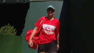 Anastasia Potapova, en el partido contra Jessica Pegula en Indian Wells