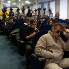 El actor estadounidense Sean Penn, en Ucrania para grabar un documental sobre la invasión