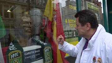 Roncero gives impassioned English pep talk to Bale's bust