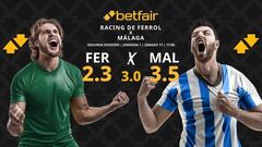 Racing de Ferrol vs. Málaga: horario, TV, pronósticos y clasificación