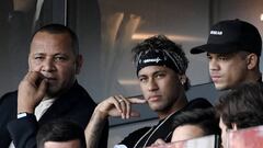 Neymar con su padre.