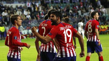 Costa corre a la grada con el gooool en la boca. Era su primero, a los 49 segundos. Después haría el 2-2. Quería foco en Tallin.