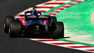MONTMELO, SPAIN - MARCH 09: Brendon Hartley of New Zealand driving the (28) Scuderia Toro Rosso STR13 Honda on track during day four of F1 Winter Testing at Circuit de Catalunya on March 9, 2018 in Montmelo, Spain. (Photo by Dan Istitene/Getty Images)