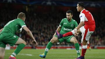 El golazo de Alexis Sánchez para Arsenal ante Ludogorets