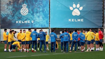 Entrenamiento del Espanyol.