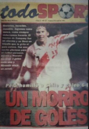 Ronald Baroni fue seleccionado peruano y jugó en COncepción y O'Higgins en 1990 y 1991, respectivamente.