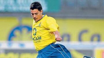 <b>CON LAS PALMAS. </b>Mario subió a Segunda con el equipo amarillo.