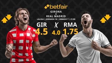 Girona FC vs. Real Madrid CF: horario, dónde ver, pronósticos y cuadro