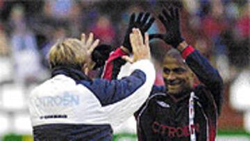 <b>CATANHAZO</b>. Catanha volvió a marcar en Zorrilla. Lleva haciéndolo tres temporadas seguidas.