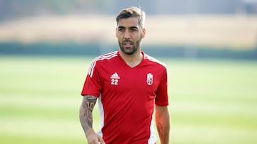 Alberto Perea durante un entrenamiento.