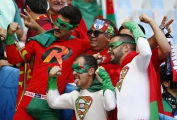 Gran ambiente en la previa de la final de la Eurocopa