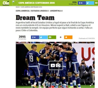 La prensa argentina enloquece: "Houston, bajó un marciano"