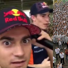 Márquez y Pedrosa alucinan con su visita a una fábrica de Honda