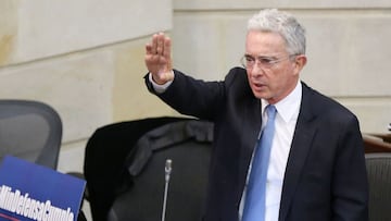 &Aacute;lvaro Uribe V&eacute;lez, expresidente colombiano.