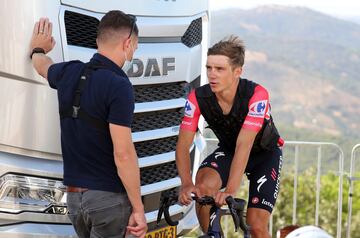 Remco Evenepoel tras finalizar la etapa. 
 