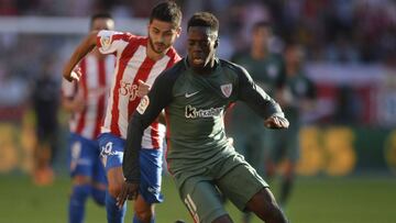 I&ntilde;aki Williams ante el Sporting.