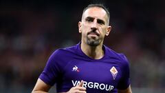 Franck Rib&eacute;ry durante un partido como jugador de la Fiorentina.