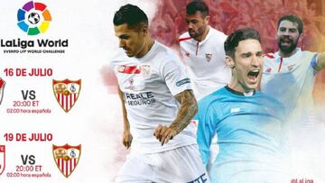 Sevilla informó que disputará dos partidos en Orlando, Estados Unidos, frente a River Plate e Independiente Santa Fe, este último por la Supercopa Euroamericana.