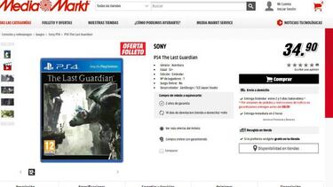 Oferta: The Last Guardian baja a 35 euros en grandes superficies