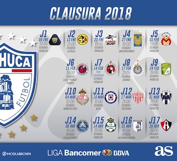 Checa el calendario de los 18 equipos de la Liga MX