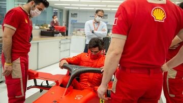 Carlos Sainz ya sabe cómo se siente en Ferrari