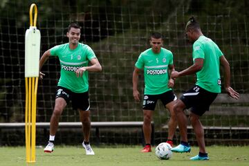 Imágenes del entrenamiento de Atlético Nacional previo al partido ante Bucaramanga