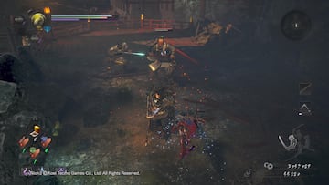 Nioh 2, uno de los juegos que funciona perfectamente con HDR y 120fps.