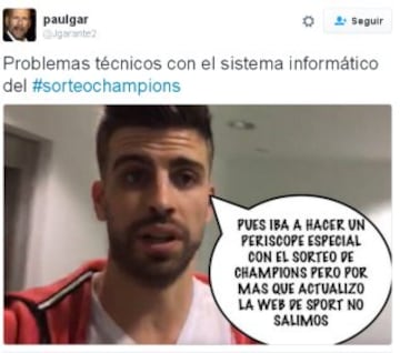 Los memes del sorteo de Champions