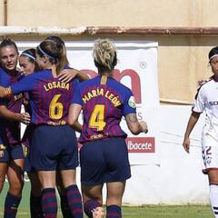 Set del Barça al Albacete para no perder la estela del líder
