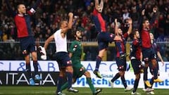 Mauricio Pinilla entró para celebrar con Genoa ante Milan