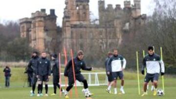 Entrenamiento del Celtic.